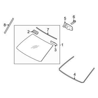 Toyota OE - Windshield - Glass