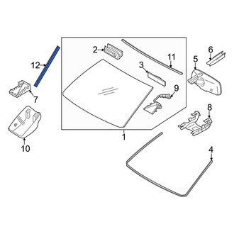 Toyota OE - Front Windshield Molding