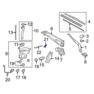 Toyota OE - Front Windshield Washer Nozzle