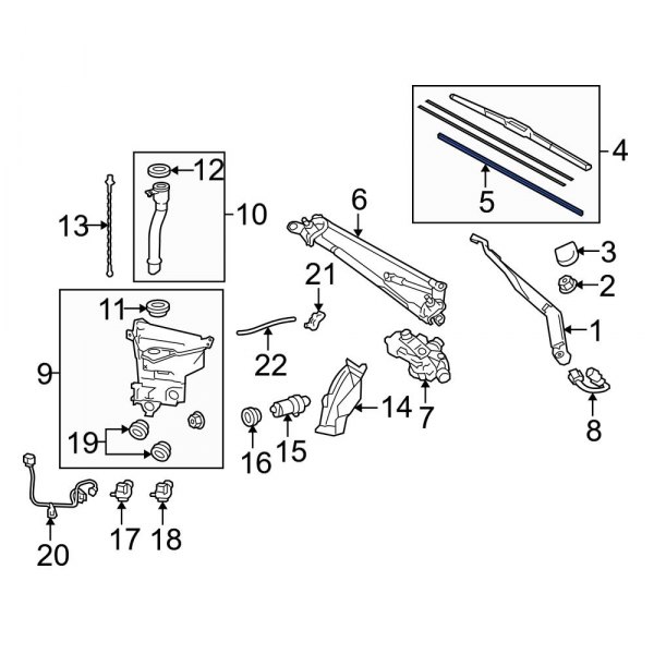 Windshield Wiper Blade Refill