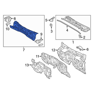Toyota OE - Upper Cowl Grille Panel