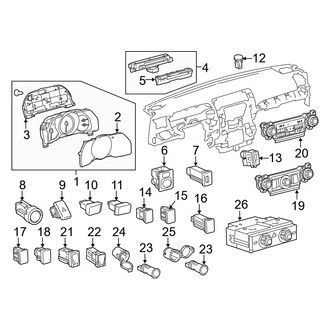Toyota OE - Instrument Panel - Cluster & Switches