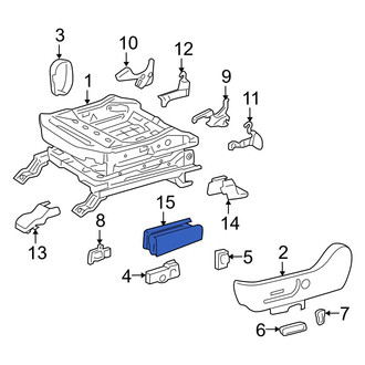Toyota OE - Front Left Seat Track Cover