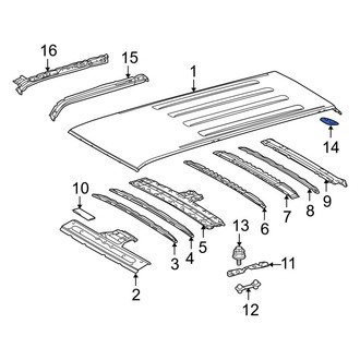 Toyota OE - Right Roof Panel Reinforcement