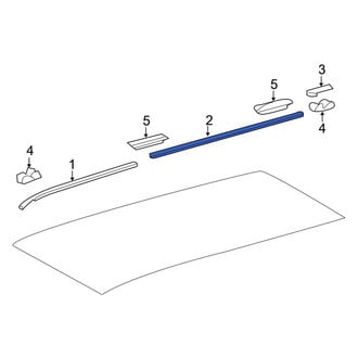 Toyota OE - Center Roof Panel Weatherstrip