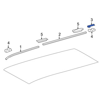 Toyota OE - Rear Left Roof Panel Weatherstrip
