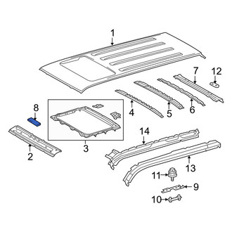 Toyota OE - Front Roof Panel Insulator