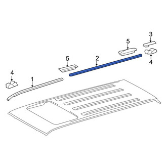 Toyota OE - Center Roof Panel Weatherstrip