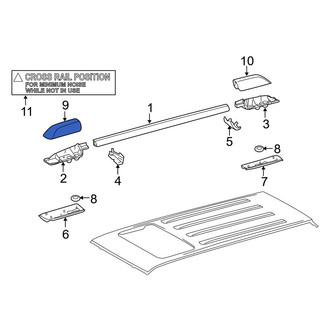 Toyota OE - Front Left Upper Roof Rack Cover