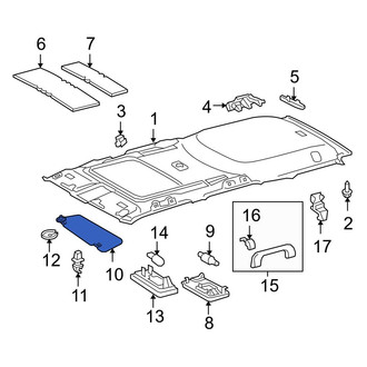 Toyota OE - Left Sun Visor