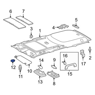 Toyota OE - Sun Visor Cap