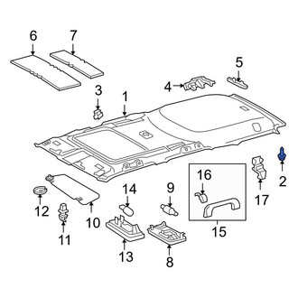 Toyota OE - Headliner Clip