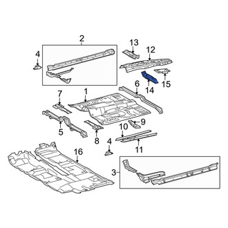 Toyota OE - Front Left Floor Pan Crossmember