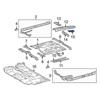 Toyota OE - Parking Brake Handle Assembly Bracket