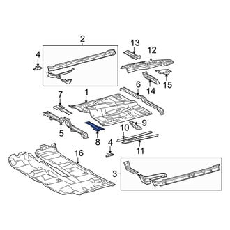 Toyota OE - Front Left Floor Pan Crossmember