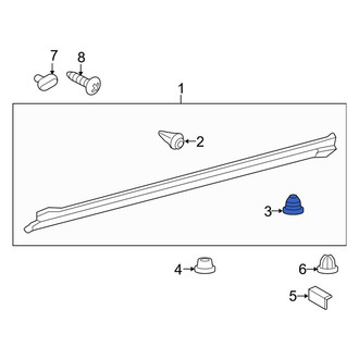 Toyota OE - Rocker Panel Molding Clip