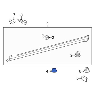 Toyota OE - Rocker Panel Molding Clip