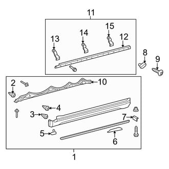 Toyota OE - Pillars, Rocker & Floor - Exterior Trim (With Body Color)