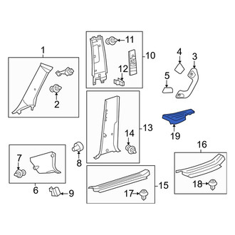 Toyota OE - Rear Right Door Sill Plate