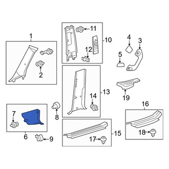 Toyota OE - Right Kick Panel Trim