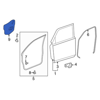 Toyota OE - Front Left Door Water Deflector