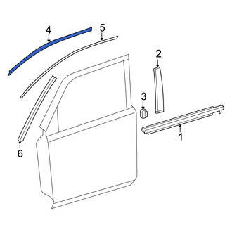 Toyota OE - Front Left Black Out Tape