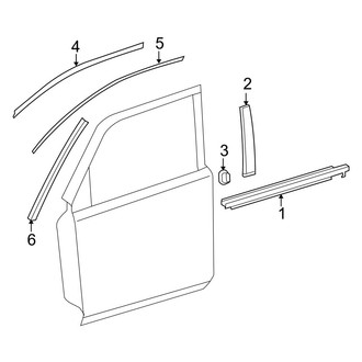Toyota OE - Front Door - Exterior Trim