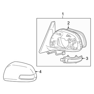 Toyota OE - Front Door - Outside Mirrors
