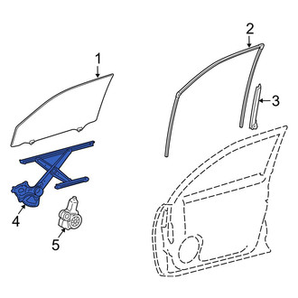 Toyota OE - Front Right Window Regulator
