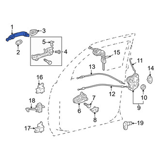 Toyota OE - Rear Outer Exterior Door Handle