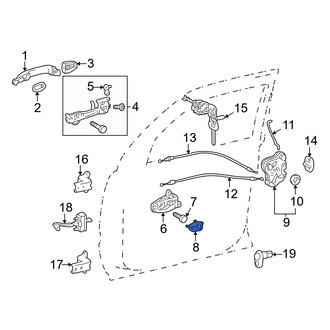 Toyota OE - Front Left Interior Door Handle Trim