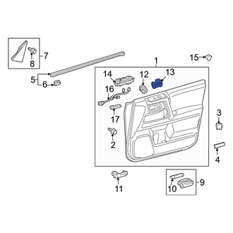 Toyota OE - Front Right Door Window Switch