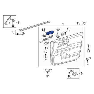 Toyota OE - Front Left Door Window Lock-Out Switch