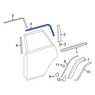 Toyota OE - Rear Left Black Out Tape