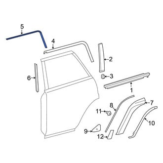 Toyota OE - Rear Left Upper Trim Stripe Tape