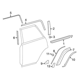 Toyota OE - Rear Door - Exterior Trim