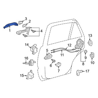 Toyota OE - Rear Outer Exterior Door Handle