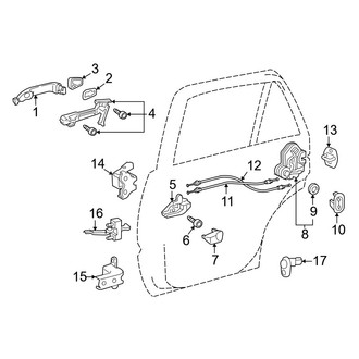 Toyota OE - Rear Door - Lock & Hardware