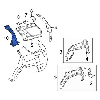 Toyota OE - Left Body C-Pillar Reinforcement