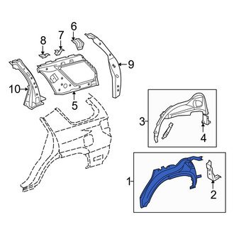 Toyota OE - Rear Left Outer Wheel Housing Side Panel