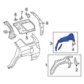 Toyota OE - Rear Right Inner Wheel Housing Side Panel
