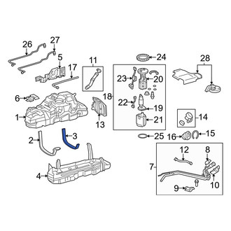 Toyota OE - Rear Fuel Tank Strap Sleeve
