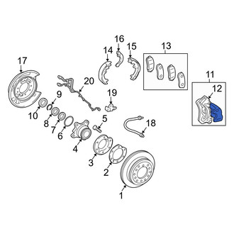 Toyota OE - Rear Left Disc Brake Caliper