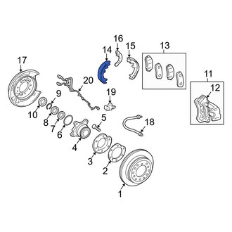 Toyota OE - Rear Parking Brake Shoe