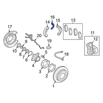 Toyota OE - Rear Left Parking Brake Lever