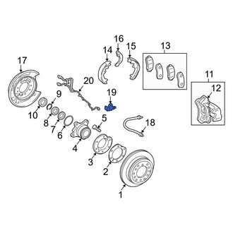 Toyota OE - Rear Right ABS Wheel Speed Sensor