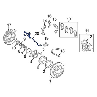 Toyota OE - Rear ABS Wheel Speed Sensor Wiring Harness