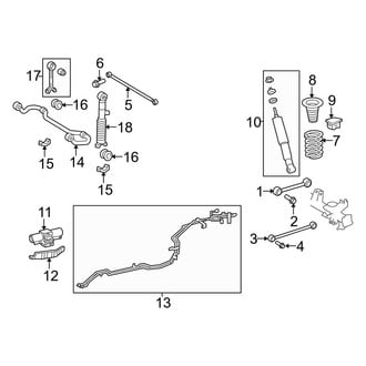 Toyota OE - Rear Suspension - Suspension Components (With Dynamic Suspension), (TRD Off-Road / TRD Off-Road Premium)