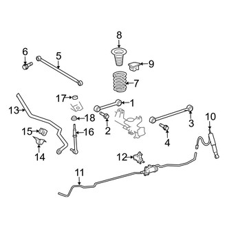 Toyota OE - Rear Suspension - Suspension Components (With Sport Suspension), (Limited)