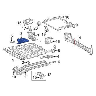 Toyota OE - Rear Right Floor Extension